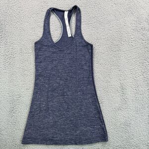Lululemon Tank Top Womens 2 Blue Tech Racerback‎ Pullover Sleeveless